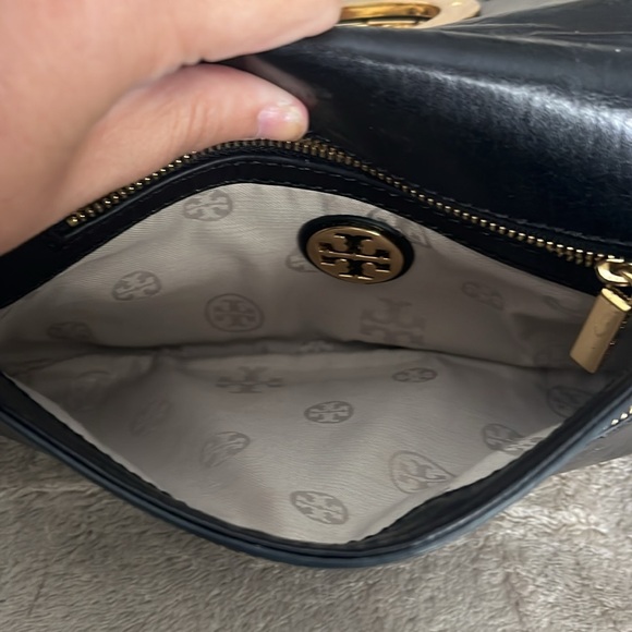 Tory Burch clutch. Black with gold.‼️‼️ NO STRAP INCLUDED‼️‼️‼️ - Picture 3 of 3